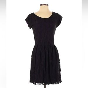 Urban Renewal Black and Purple Mini Dress